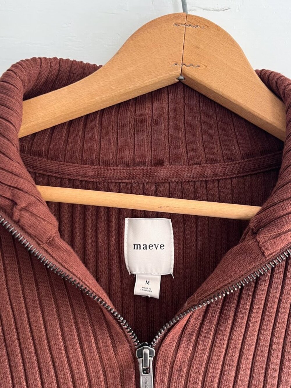 Anthropologie Ribbed Quarter Zip - Picture 6 of 10